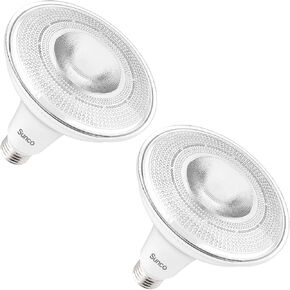 Sunco Lighting 12 Pack Outdoor LED Flood Home Residential Patio Driveway Light, Waterproof PAR38 LED Bulb, CRI90 5000K Daylight Dimmable, 100W Equivalent 13W,Wet-Rated, 1050 Lumens, E26 Base - UL
