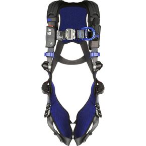 3M 1113037 DBI-SALA ExoFit X300 Comfort Vest Climbing Harness Fall Protection, General Industry, Aluminum Back and Front D-Ring, Auto-Locking Quick Connect Leg and Chest Straps, Large
