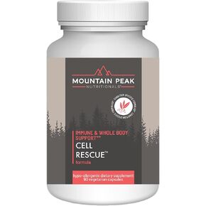 Mountain Peak Nutritionals Cell Rescue - Antioxidant Immune Support Supplement with Turmeric, Ginger Root, and Bromelain - Supports Intestinal Health & Whole Body (90 Capsules)