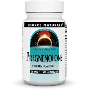 Source Naturals Pregnenolone 25mg - 120 Cherry Lozenges