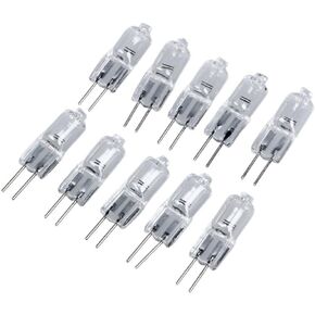 G4 5W Halogen Bulb G4 12V 5W Halogen JC T3 G4 Bi-Pin 5W Halogen Light Bulb AC/DC 12V 5W Precision Halogen Light Bulbs,Clear,10 Pack