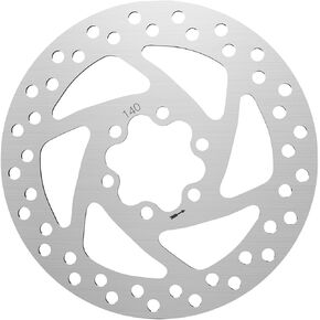 stio 140mm Brake Rotor Pad Compatible with Segway Ninebot KickScooter P65/P100S/F20/F25/F30/F40 Brakes Parts 6 Holes Rounded Scooter Disc Brake Pad