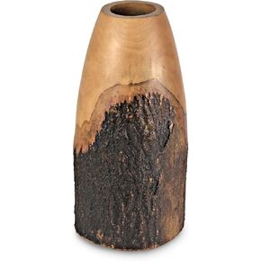 AeraVida Eco-chic Natural Bark Decorative Mango Tree Wood Flower Vase | Classic Flower Vase | Mango Tree Wood Flower Vase| Handmade Home Office Table Vase| Flower Vases Decorative for Living Room