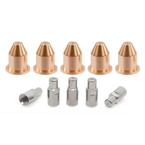 Upgraded Plasma Cutting Electrode 770791&Nozzle Tip 770795 for Hobart Airforce 12ci Torch Plasma Cutter Consumables（PK-10）