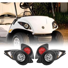 Golf Cart LED Street Legal light Compatible YAMAHA lights Kit YAMAHA DRIVE G29 2007-UP Golf Cart Headlight Tail Light Kit 12V