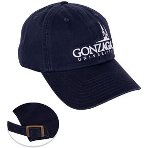 Desert Cactus Gonzaga University Baseball Hat Bulldogs GU Zags Brimmed Embroirderd Hats Cap Adjustable Cloth Strap Adult (Style F) Blue