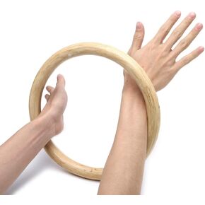 Kung Fu Ring for Hand Wrist Strength Training Traditional Martial Arts Wooden Dummy Wing Chun Rattan Ring