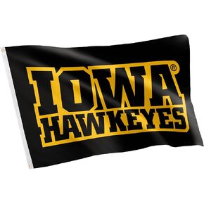 Desert Cactus University of Iowa Flag Hawkeyes Flag Banners 100% Polyester Indoor Outdoor 3x5 feet Flags (Style 6)