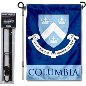Columbia Lions Garden Flag with Stand Holder