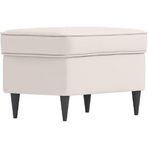 Covers Only. Heavy Duty Polyester Flax Strandmon Slipcovers Replacement Compatible for IKEA Strandmon Wing Chair and Footstool (Armchair Light Gray)