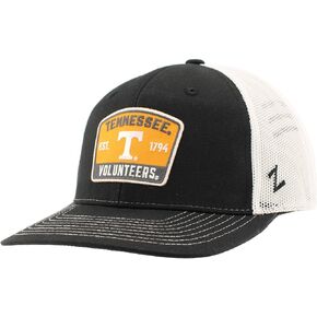ZHATS Standard NCAA Officially Licensed Trucker Hat Dakota Switchback Patch Black White