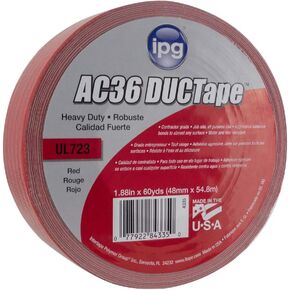 IPG Heavy Duty AC36 DUCTape 1.88" x 60 yd, Silver (Single Roll)