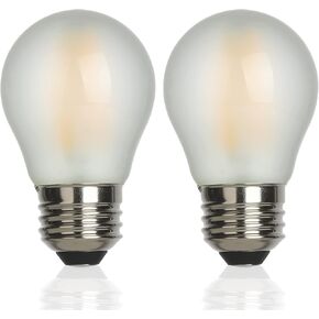 AMDTU E26 Globe Light Bulbs, Frosted G16.5 Edison Light Bulb Led 60 watt 600lm 2700k Soft White,Dimmable Vintage Warm Chandelier Light Bulbs for Bathroom,Vanity,Living Room,Scentsy Light Bulb 6 Pack
