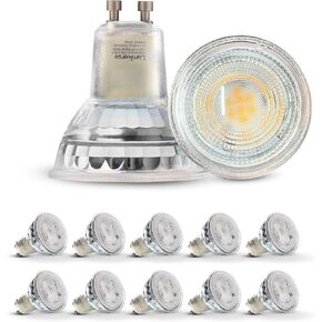 Lumiverse GU10 LED Bulbs, Dimmable, 2700K Soft Warm White, 5.5W 500lm [50W Equivalent], Par16 Led Bulbs for Track Lighting, 40° Beam Angle, ampoule led, UL Listed, 6 Pack
