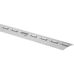 Sentry Supply 658-4049 Piano Hinge, 3 In. x 54 In., Stainless Steel, LH/In-RH/Out, Spring-Loaded (Single Pack)