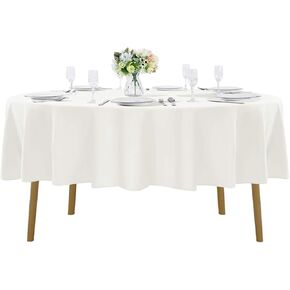 Cupuamon Square Tablecloth 52x52 inch Washable Polyester Fabric Table Cloth for Wedding Party Dining Banquet Decoration（52x52,Caribbean Blue）