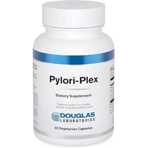 Douglas Laboratories Pylori-Plex - for Stomach Lining & GI Support* - with Mastic Gum, Licorice Root, Marshmallow Root & Slippery Elm - DGL Supplement - 60 Vegetarian Capsules