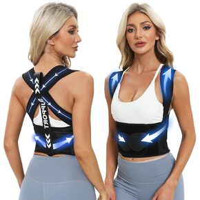 Back Brace Posture Corrector for Women Men, Adjustable Shoulder Straightener, Breathable Back Support Upper and Lower Back Pain Relief, Fit Scoliosis, Hunchback, Hump, Thoracic, Spine Corrector
