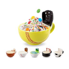MAX’IS Creations The Mug with a Glove Fun Coffee Baseball Mug, Ice Cream Cereal Bowl, Baseball Accessories, Baseball Coach Gifts, Gifts for Boys 8-12 12-14 Men Baseball Players, 16oz