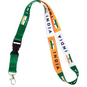Desert Cactus Country of India Lanyard Flag Car Keys ID Badge Holder Keychain Souvenir Detachable Breakaway Snap Buckle (Lanyard)