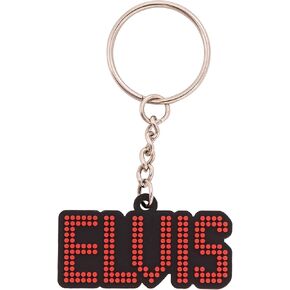 Desert Cactus Elvis Presley Keychain PVC Material Decorative Keychain (PVC Keychain - B)