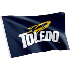 Desert Cactus University of Toledo Flag UT Rockets Flag Banners 100% Polyester Indoor Outdoor 3x5 feet Flags (Style 1)