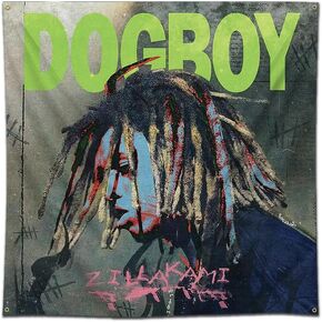 ENMOON Zillakami - Dogboy Album Cover Tapestry Wall Art Background Tapestries for Bedroom Home Wall Hanging Decoration 48x48inch