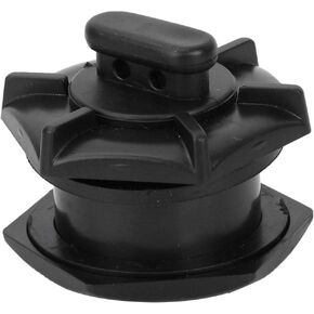 Single Matte Black PVC Drain Valve Long Service Life Easy to Use Plastic Drain Valve for Inflatable Boats Fishing Boat Kayak Accessory