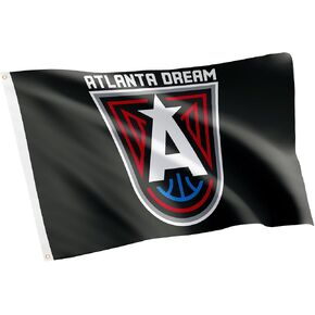 Desert Cactus Atlanta Dream Team Flags WNBA Women's National Basketball Association 100% Polyester Indoor Outdoor 3x5 feet Flags (Dark Grey)