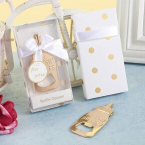 12 Pieces Bottle Openers for Baby Shower Favors, Baby Shower Decoration Souvenirs, Poppin Bottles Openers Baby Shower Favors for Guests Baby Birthday Party Favor Wedding Shower Party Decor