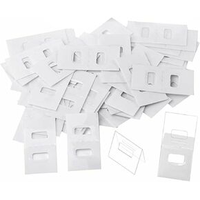 50Pcs Clear Vertical Blind Repair Tabs Kit Clear Blind Fixer Tabs Blind Fixer Tabs Vertical Blind Replacement Parts Vertical Blinds Replacement Slats Panels for Fixing Vertical Window Blind Slats
