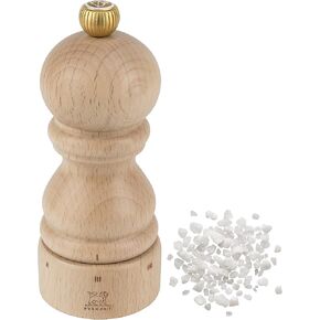 Peugeot 23379 Paris U'Select 5 Inch Salt Mill, Natural, 4.73in, Black Lacquered