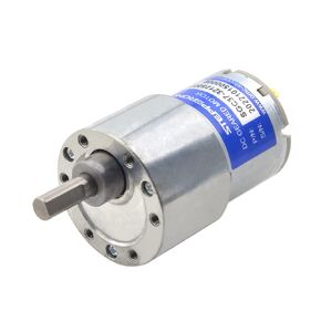 STEPPERONLINE Brushed 12V DC Gear Motor 3.5Kg.cm/41RPM with 90:1 Circle Spur Gearbox