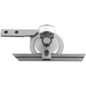 Universal Bevel Protractor, 360° Steel Angle Finder Measuring Ruler W/Magnifying Glass Angle Measuring Protractor