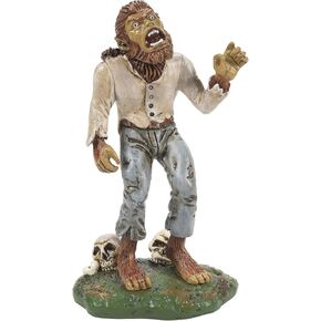Department 56 Village Collection Accessories Halloween Wolfman's Howl Figurine, 3.7 Inch, Multicolor