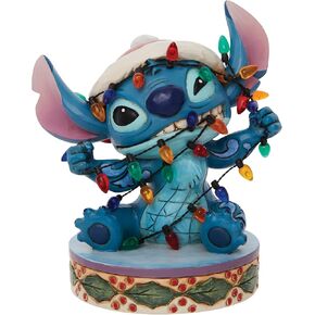 Enesco Jim Shore Disney Traditions Lilo and Stitch ملفوف في تمثال عيد الميلاد، 4.5 بوصة، متعدد الألوان in Kuwait