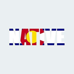 Colorado Native Sticker FA Graphix Vinyl Decal CO Pride - 1.25 Wide