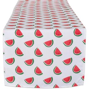 DII Watermelon Outdoor Tabletop Collection, Stain Resistant & Waterproof, Table Runner, 14x72