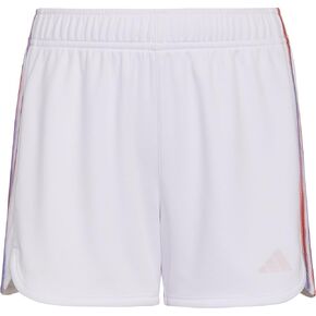 adidas Girls' Big Aeroready Elastic Waistband Gradient 3-Stripes Pacer Lined Mesh Shorts