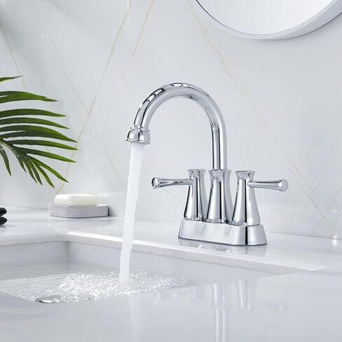 Bathroom Sink Faucet 2 Handles Black Centerset Bathroom Faucet Brass Lavatory Vanity Faucet with Pop up Drain and Supply Lines in Saudi Arabia