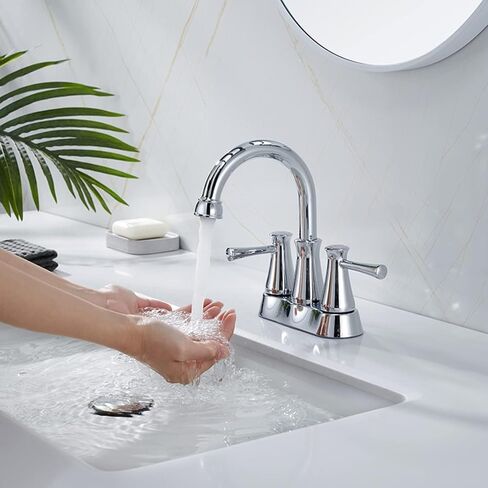 Bathroom Sink Faucet 2 Handles Black Centerset Bathroom Faucet Brass Lavatory Vanity Faucet with Pop up Drain and Supply Lines in Saudi Arabia