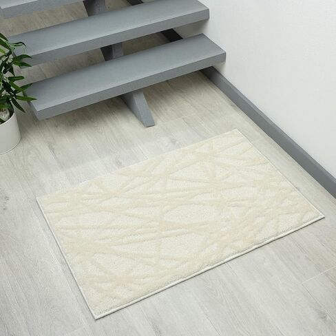 LUXE WEAVERS Jasper Collection 689 Beige 4x5 Modern Abstract Area Rug in Saudi Arabia