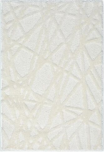 LUXE WEAVERS Jasper Collection 689 Beige 4x5 Modern Abstract Area Rug in Saudi Arabia