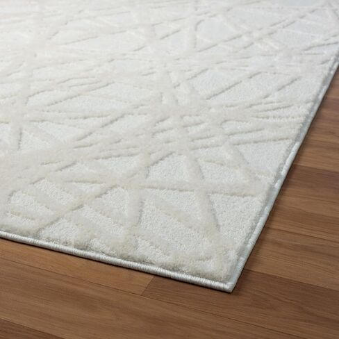 LUXE WEAVERS Jasper Collection 689 Beige 4x5 Modern Abstract Area Rug in Saudi Arabia