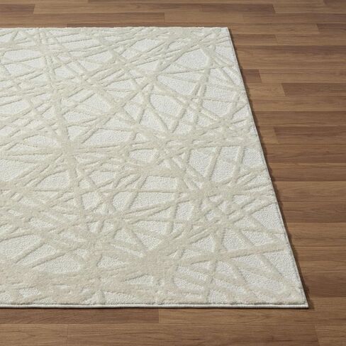 LUXE WEAVERS Jasper Collection 689 Beige 4x5 Modern Abstract Area Rug in Saudi Arabia