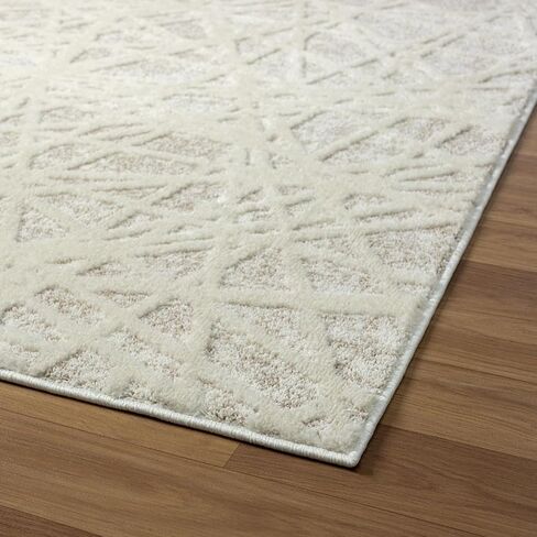 LUXE WEAVERS Jasper Collection 689 Beige 4x5 Modern Abstract Area Rug in Saudi Arabia