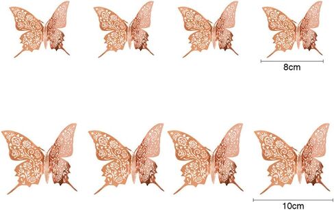 LOLPI Paper Flowers Set,Reusable Foldable DIY Wall Flowers with Artificial Leaf and Butterfly Decorations for Wedding and Event Party (Pink White) in Saudi Arabia