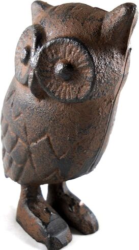 Cast Iron Owl Figurine Statue - Brown 4.5" Tall in Saudi Arabia