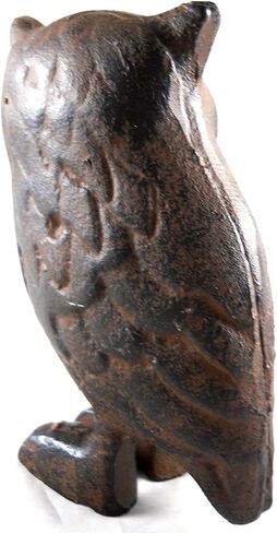 Cast Iron Owl Figurine Statue - Brown 4.5" Tall in Saudi Arabia