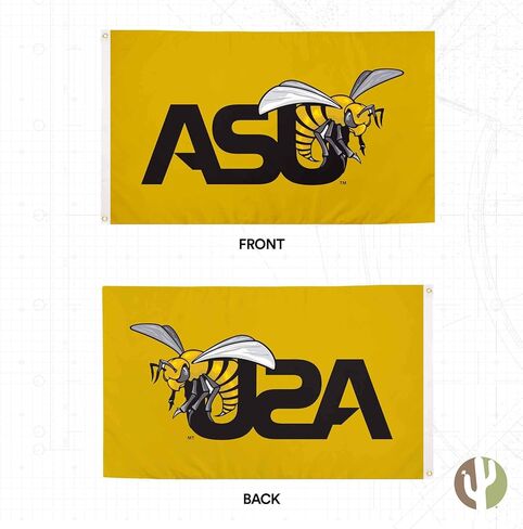Desert Cactus Alabama State University Flag Hornets Banners 100% Polyester Indoor Outdoor 3x5 feet Flags (Style 1a) in Saudi Arabia